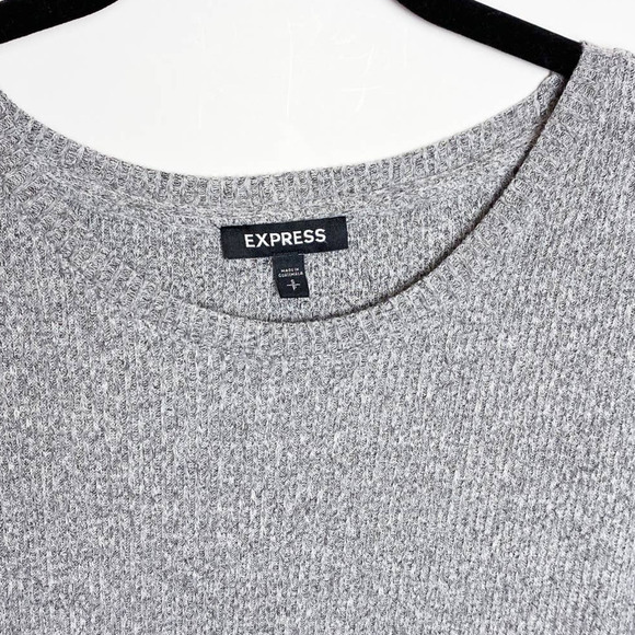 Express Gray Dolman Tunic Sweater - Picture 6 of 7